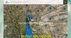 Desktop Screenshot of peafowl.com